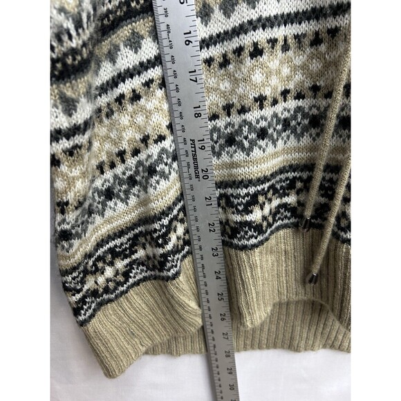 Kensie Women’s Fair Isle Cowl Tunnel Neck Sweater Geometric Pullover Large - Picture 4 of 7
